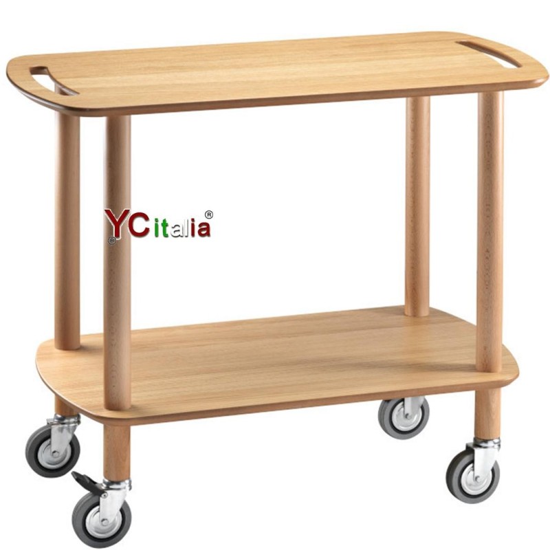 Carrello in legno per sala ristorante 110x40x82 h