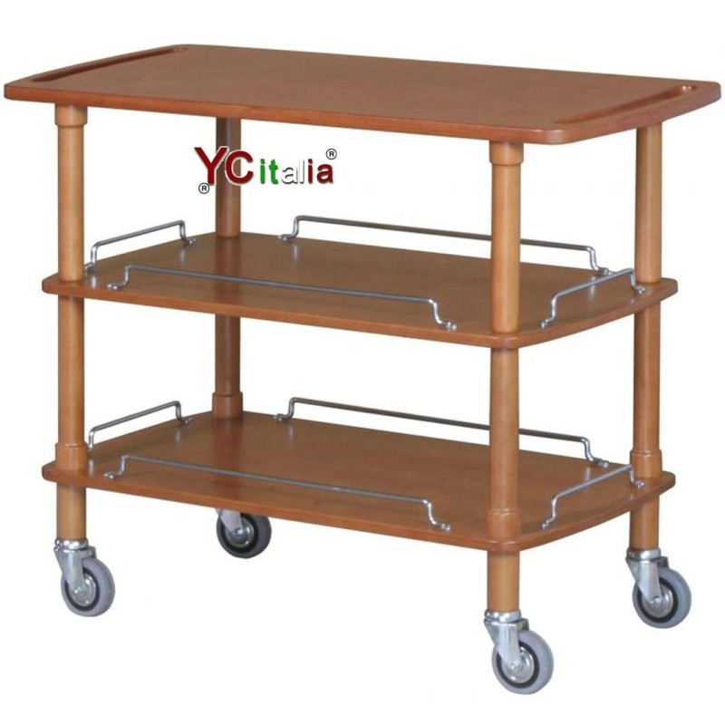 654,00 €F.A.R.H. Snc Di Bottacin Antonio & CChariot en bois pour le service 110x55x89 hElegancy trolleys 3 étages