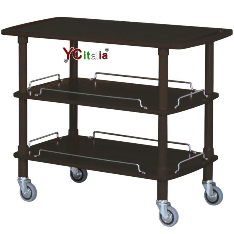 Carrello legno per servizio 110x55x89 h