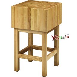 Tabouret avec tabouret en bois