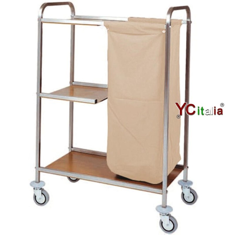 Carrello portabiancheria 79x43x129 h