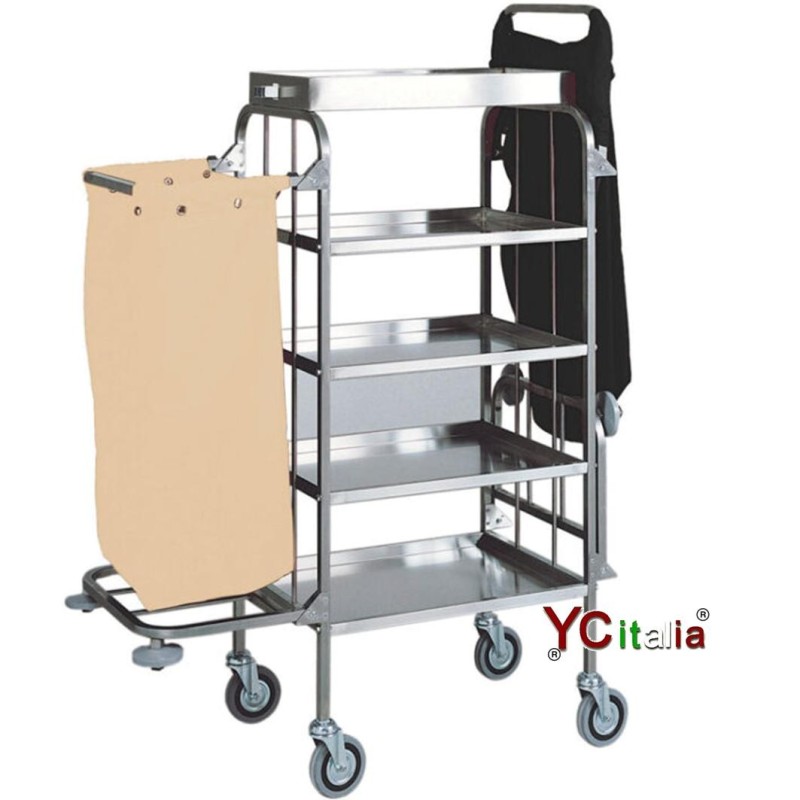 Chariot en acier inoxydable 152x50x158 h