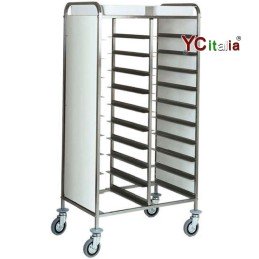 Trays trolley 74x62x175 h