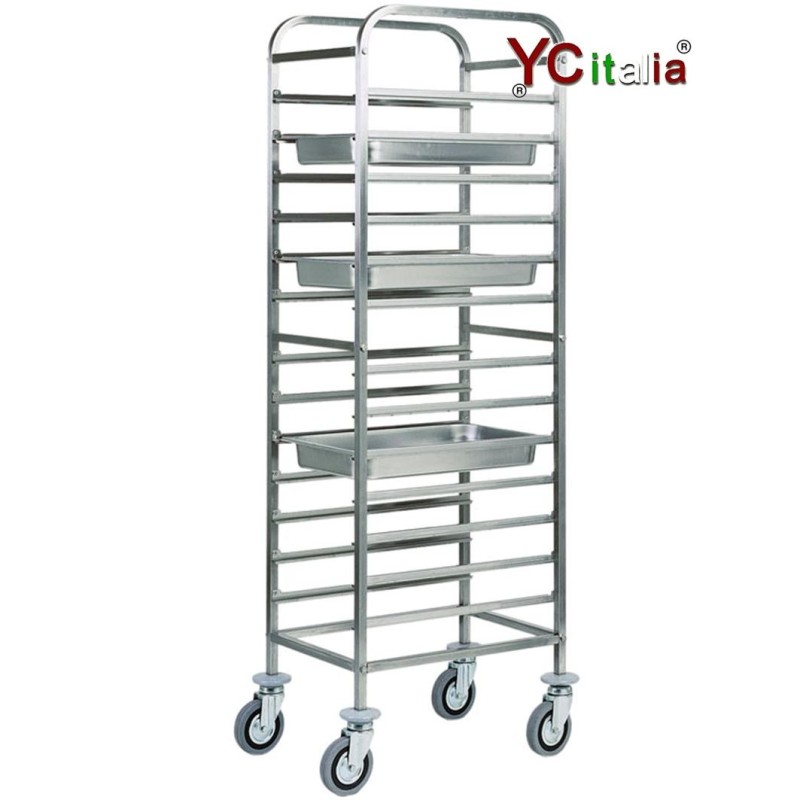 Carrello portateglie gn 1/1 44,5x62x175(h)