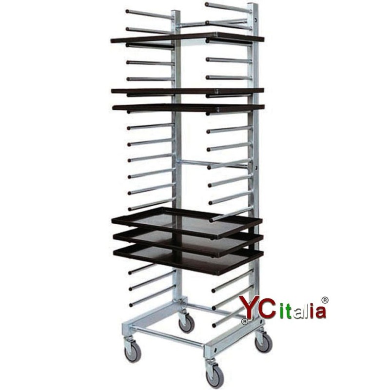 Trolley pour plateaux 20 toiles