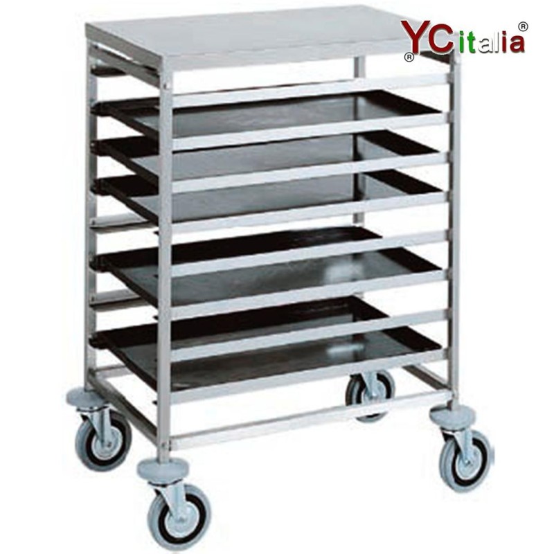 Carrello portateglie 8 teglie 60x40