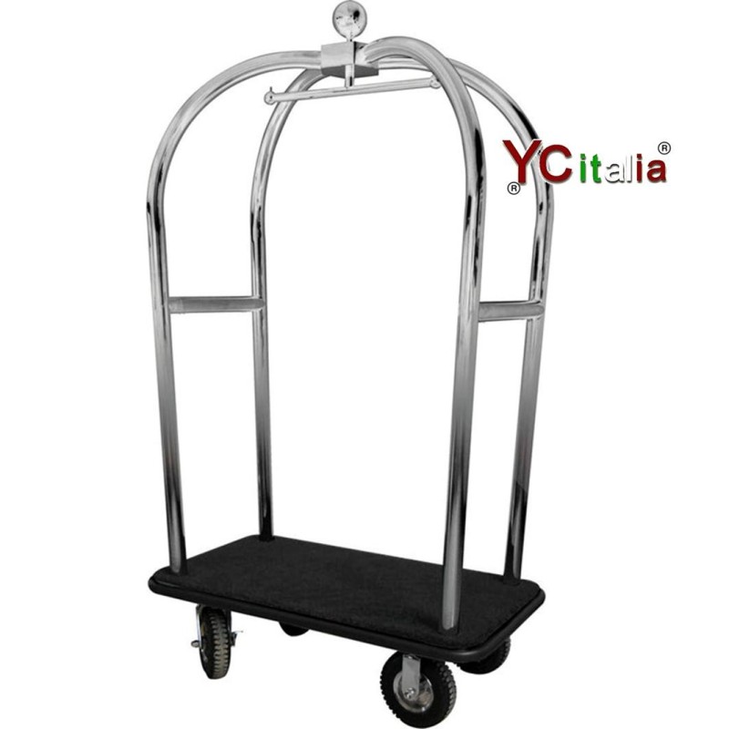 Chariot en acier inoxydable 110x62x198 h