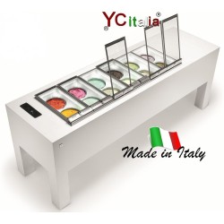 Vetrina gelato Bellevue per carapine|Linea professional Vetrine gelateria con carapine