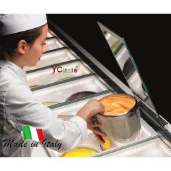 Vetrina gelato Bellevue per carapine|Linea professional Vetrine gelateria con carapine