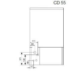 Fabbricatore di ghiaccio granulare 55 kg|Produttori di ghiaccio a scaglie granulari
