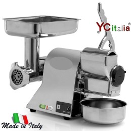 Tritacarne grattugia alluminio bocca 8 cm|Abbinato tritacarne grattugia professionale