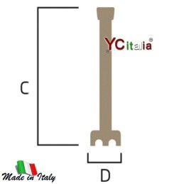 Mixer 350VV + Mescolatore 600 mm|Mixer immersione 350 watt con variatore