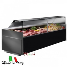 Espositore macelleria L1330 vetri dritti