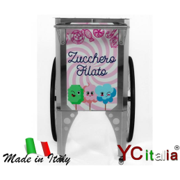 Carrettino per zucchero filato professionale