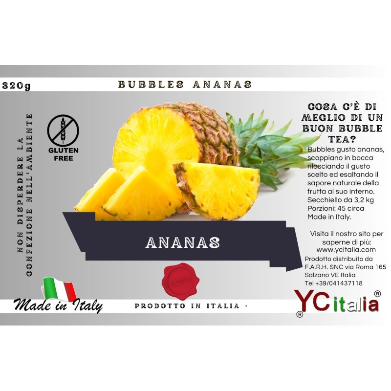 27,00 €F.A.R.H. Snc Di Bottacin Antonio & CBobaBubbles ananas 3,2 kg