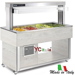 Buffet con vasca statica Green|Buffet con vasche refrigerate