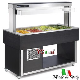 Buffet con vasca statica Green|Buffet con vasche refrigerate