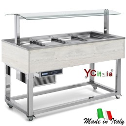 Buffet con vasca statica Green|Buffet con vasche refrigerate