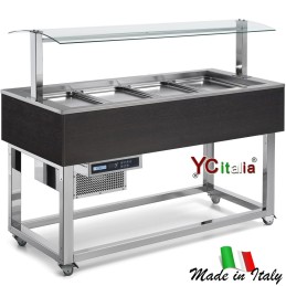 Buffet con vasca statica Green|Buffet con vasche refrigerate