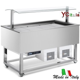 Buffet con vasca ventilata Blue Esence|Buffet con vasche refrigerate