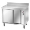 Tavolo inox caldo con alzatina p700