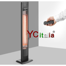 Riscaldatore da esterno a infrarossi self standing con telecomando