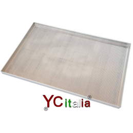 Teglia rettangolare microforata 60x40 alluminio