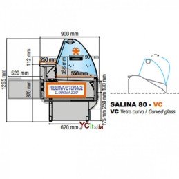 Banco refrigerato per salumi formaggi L 2960xP900xH12652.112,30 €2.347,00 €Vetrine profondità 900 ventilateF.A.R.H. Snc Di Bottacin Antonio & C