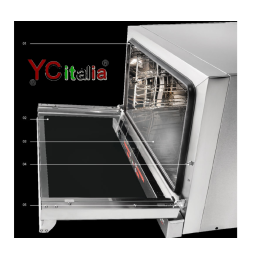 Four 4 casseroles 435x350 porte d'inclinaison de mm et grille