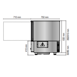 Schnellkühler/Schockfroster 5 x GN 1/1 oder 60x40 für Eisdiele -40°C