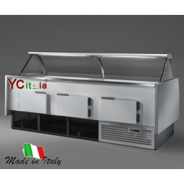 Espositore refrigerato L2480 x P1175 x H1243 vetri curvi2.916,90 €3.241,00 €Vetrine profondità 1100 ventilateF.A.R.H. Snc Di Bottacin Antonio & C