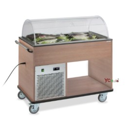 Carrello refrigerato in legno|Carrelli sala refrigerati
