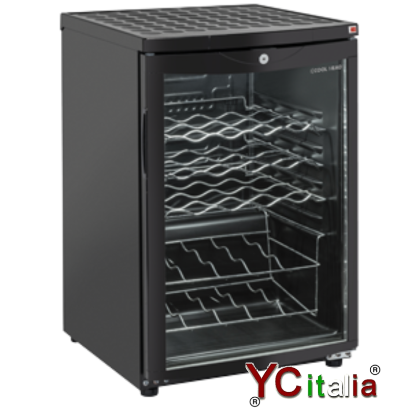 Cantina refrigerata nera 25 bottiglie