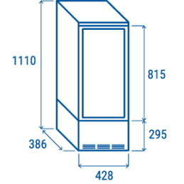 Frigorifero bibite 428x386x1110 h
