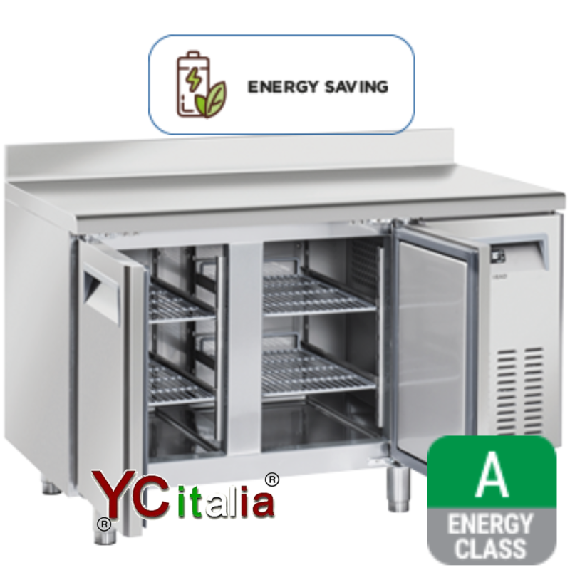 Tavolo refrigerato 2 porte ventilato 1350x700x950