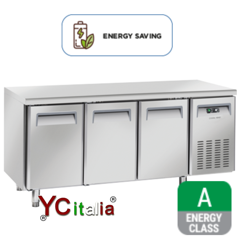 Tavolo refrigerato inox 3 porte ventilato