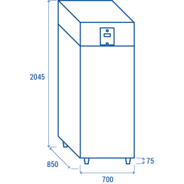 Armadio frigorifero 700 litri TN