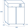 Armadio verticale refrigerato GN2/1