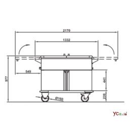 Carrello termico Toro 3/1 CH