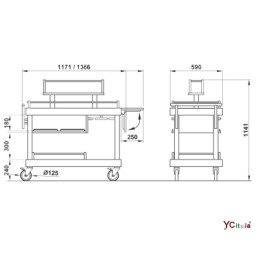 Carrello in legno Artemide pb