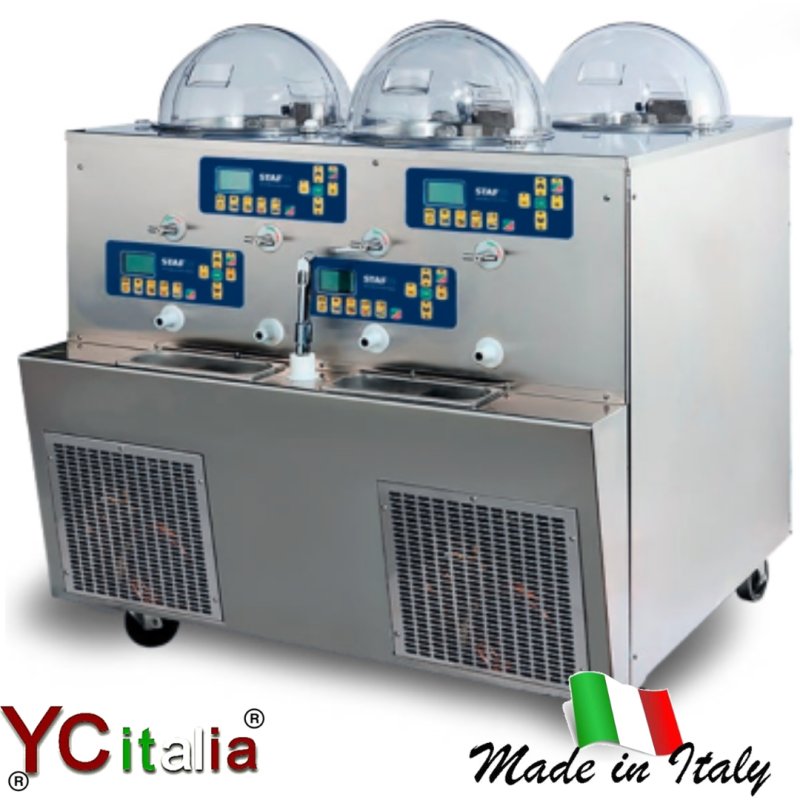 Vetrina gelato con mantecatore 4 gusti