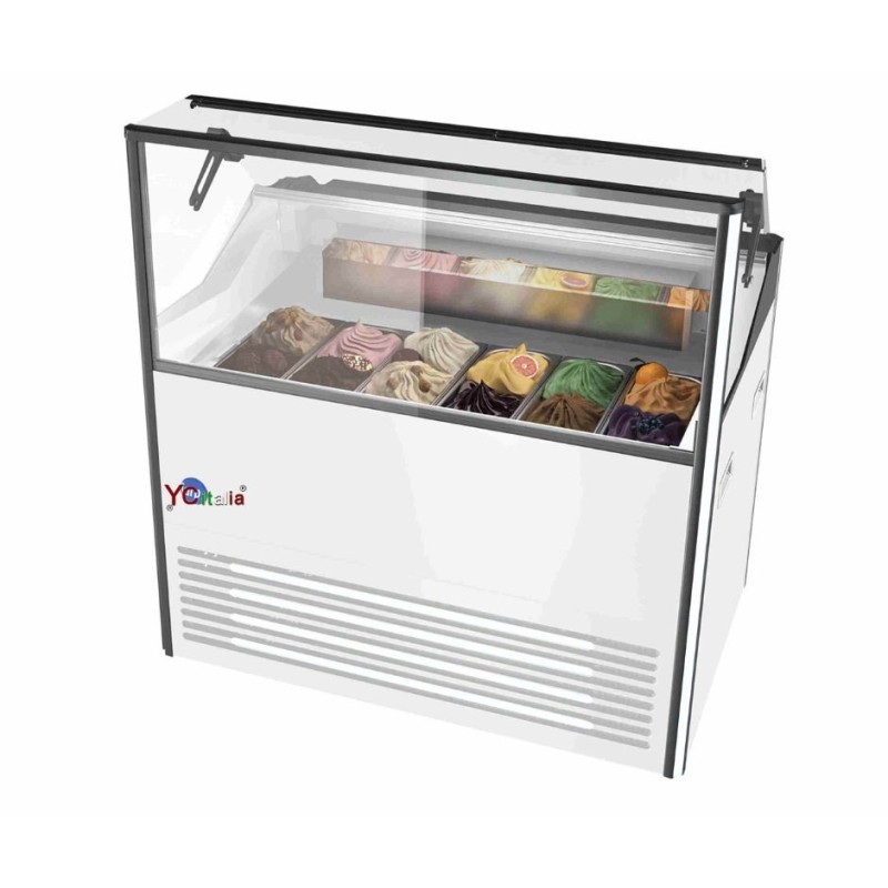 Vetrina gelato refrigerata 6 gusti