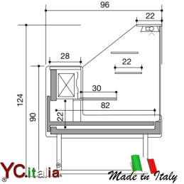 Banco vetrina per servizio assistito statica 1400x960x1240 vetri dritti3.033,35 €3.193,00 €Banchi pasticceriaF.A.R.H. Snc Di Bottacin Antonio & C