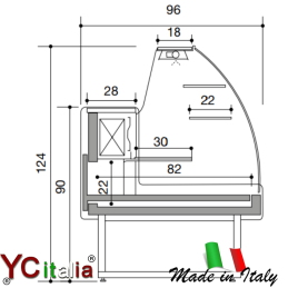 Banco vetrina per servizio assistito statica 1400x960x1240 vetri curvi2.809,15 €2.957,00 €Banchi pasticceriaF.A.R.H. Snc Di Bottacin Antonio & C