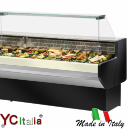 Banco per macelleria statico con cella 1500x910x1300|Banchi espositivi con refrigerazione statica
