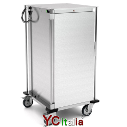 Carrello termico inox caldo 2/1