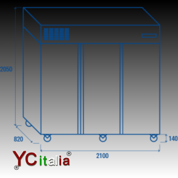 Frigorifero in acciaio 3 ante professionale con ruote3.675,00 €3.675,00 €Frigoriferi inox 3 anteF.A.R.H. Snc Di Bottacin Antonio & C