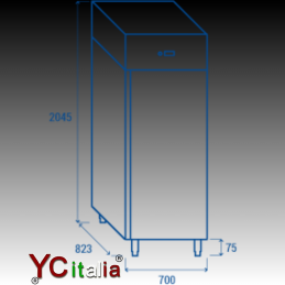 Armoire réfrigérée 600 lt négative inox