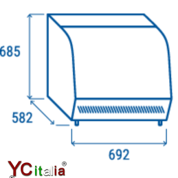 Vetrina riscaldata 692x582x685h537,00 €537,00 €Vetrine da banco riscaldate 3 pianiF.A.R.H. Snc Di Bottacin Antonio & C