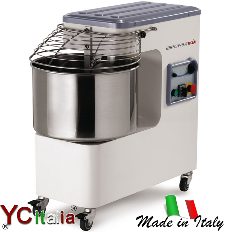 Impastatrice a spirale 20 Lt monofase con ruote